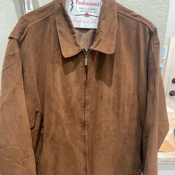 Greg Norman Brown Zip Up Jacket Size Large - Picture 1 of 5
